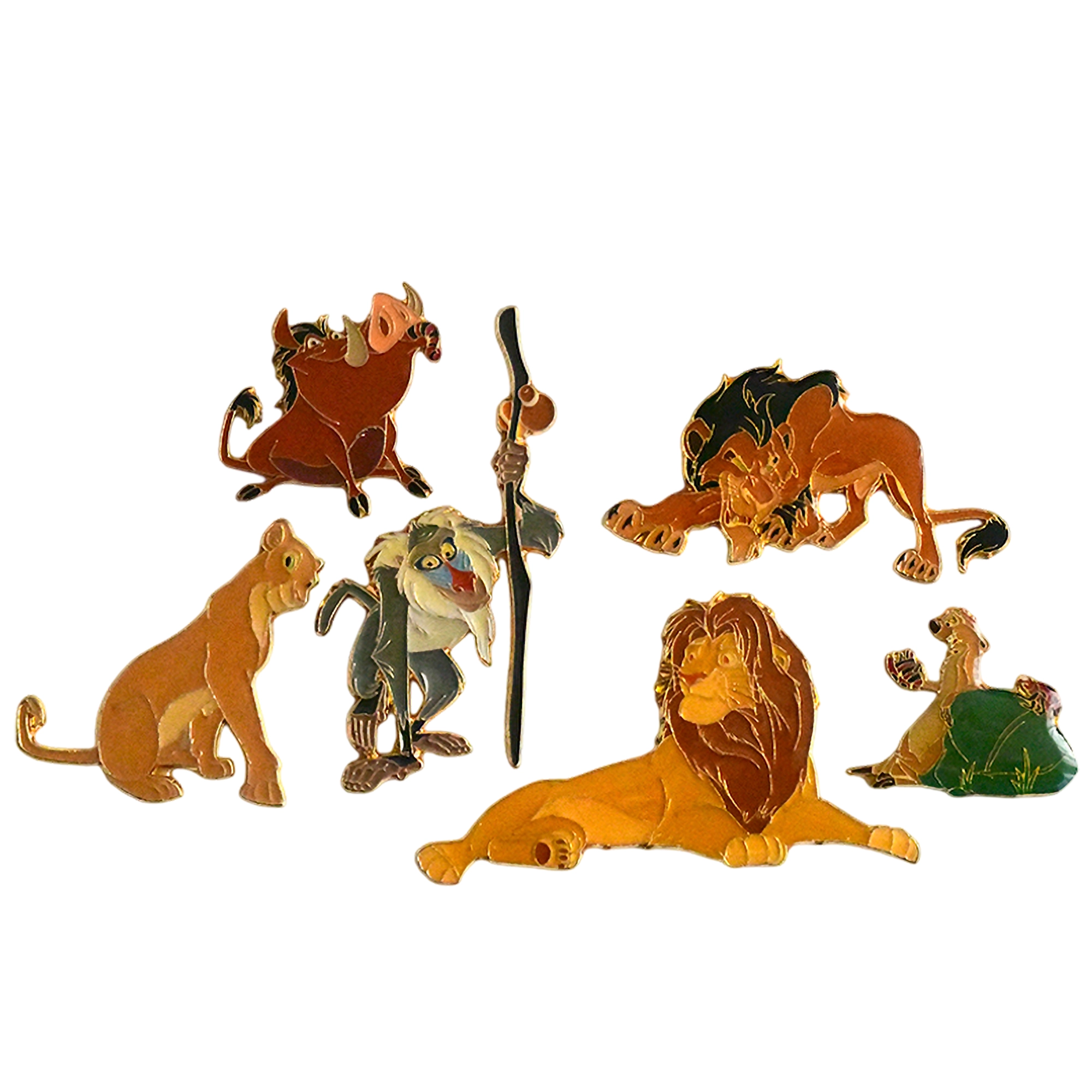 Simba + Nala + Scar + Timón + Pumba + Rafiki